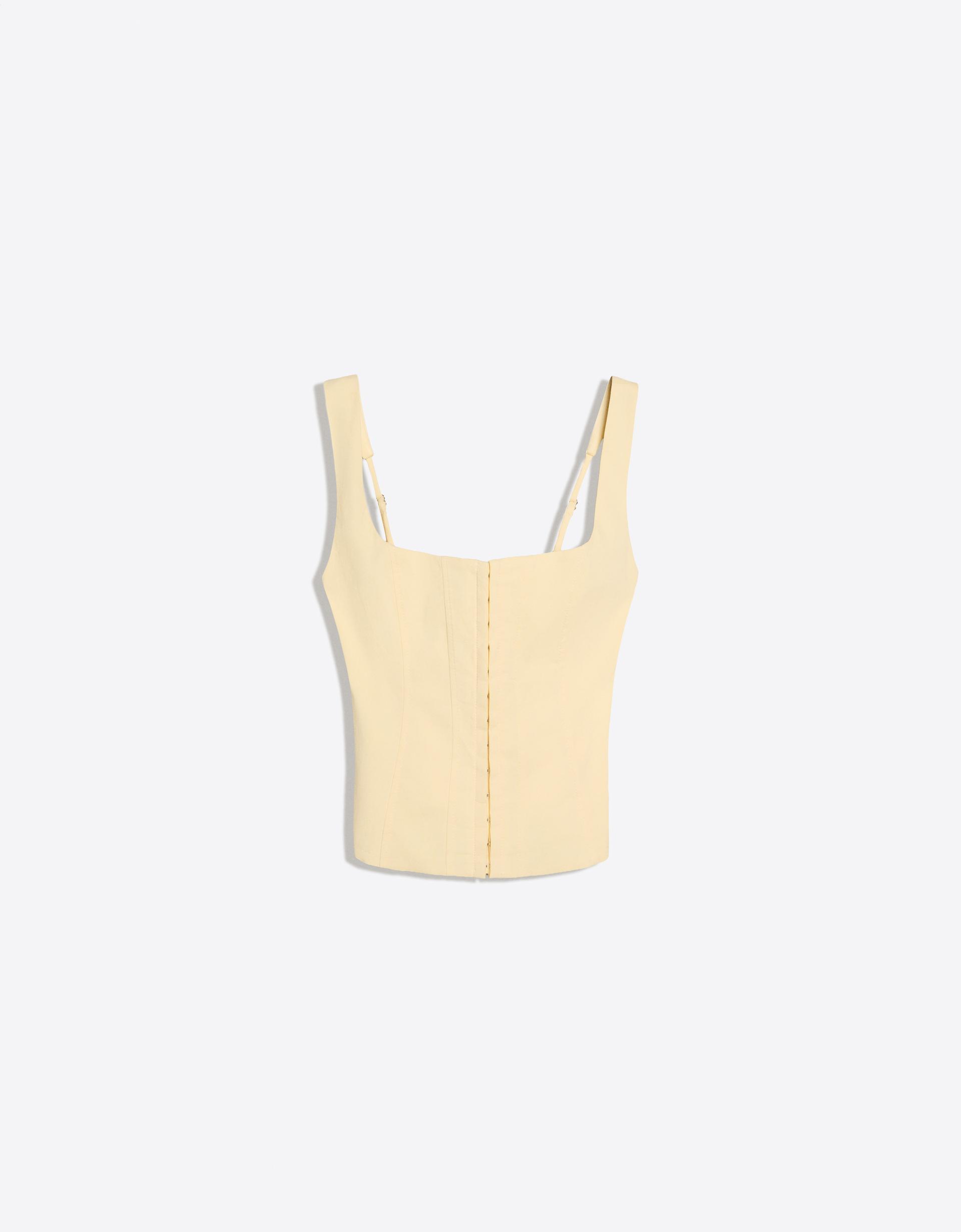 Off-Duty Polish — Bengaline corset top