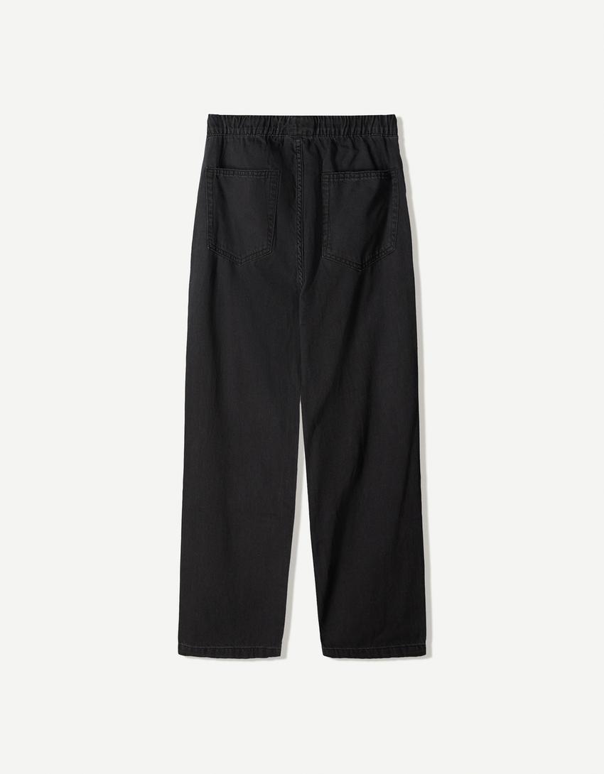 Jogger jeans-Black-4