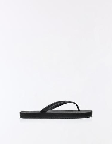 BASIC THONG SANDALS — BLACK 1