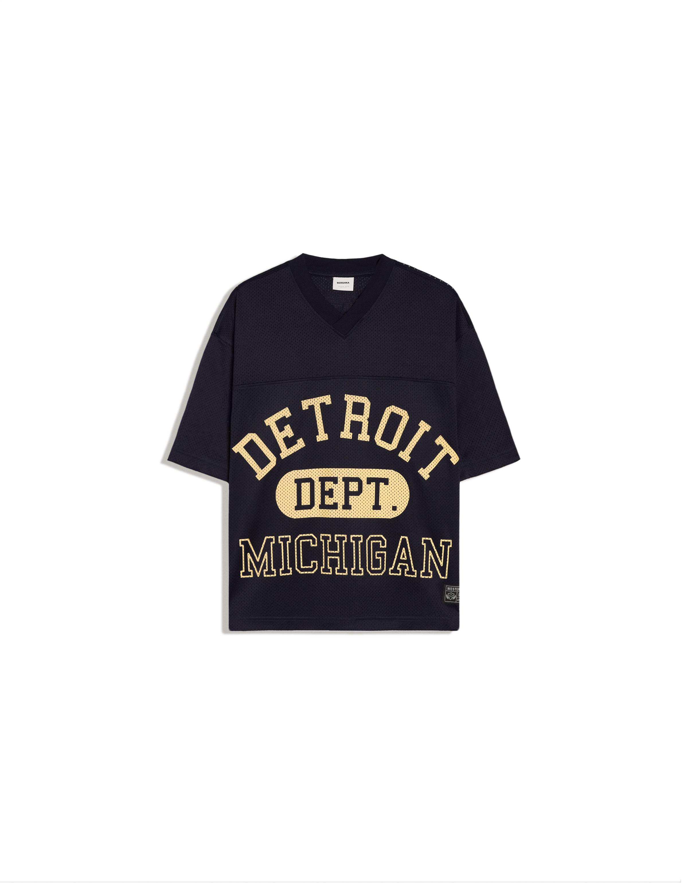 Mesh print T-shirt