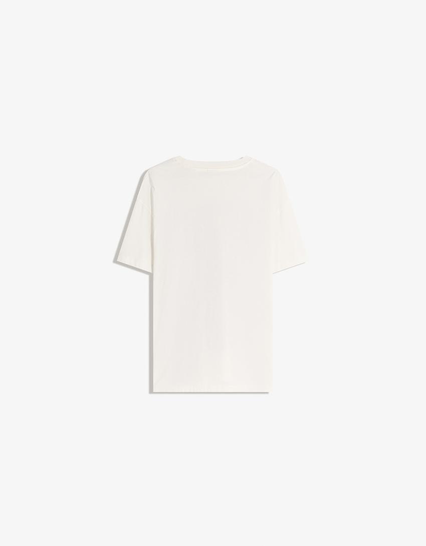 Camiseta Buffy the Vampire Slayer manga corta print-Blanco roto