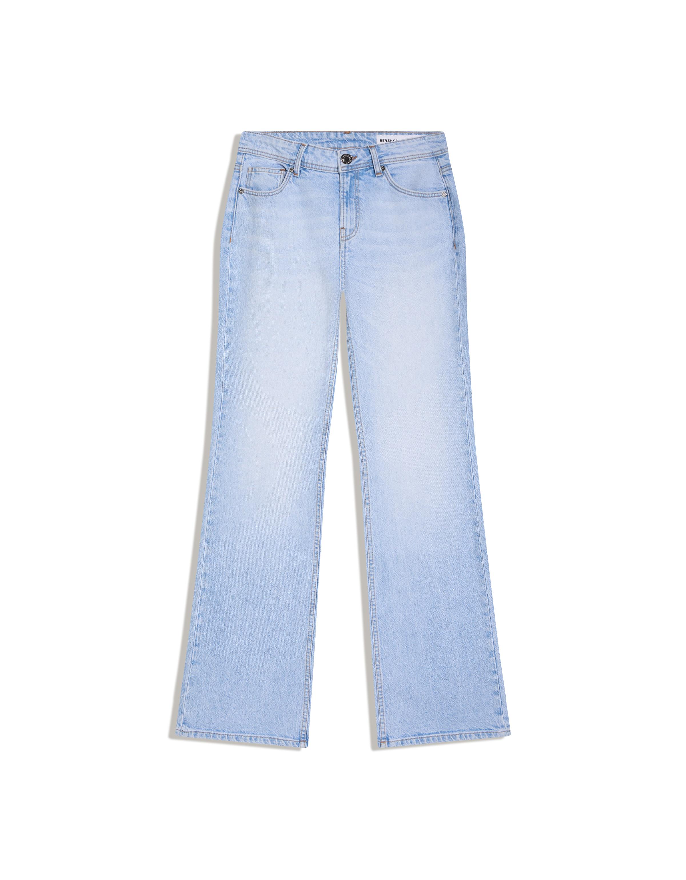 Low-rise boot-cut jeans