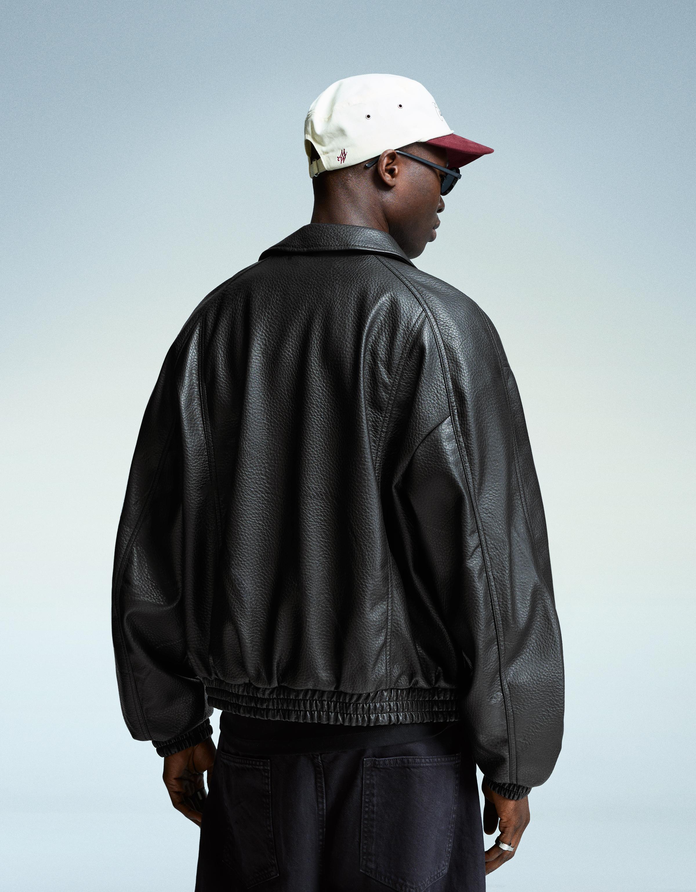 Bershka ジャケット Leather effect jacket - Jackets and coats - Men | Bershka