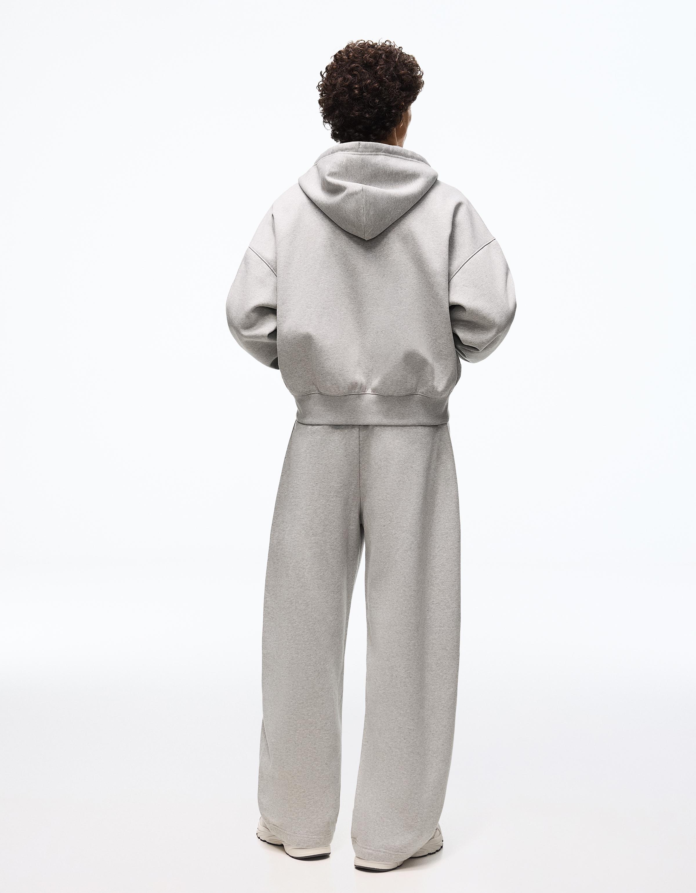 Napped balloon trousers — Grey