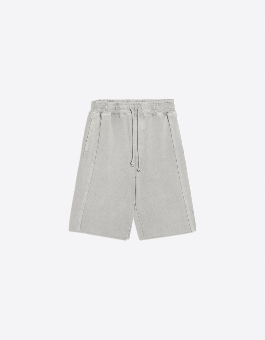 Baggy jorts-Stone