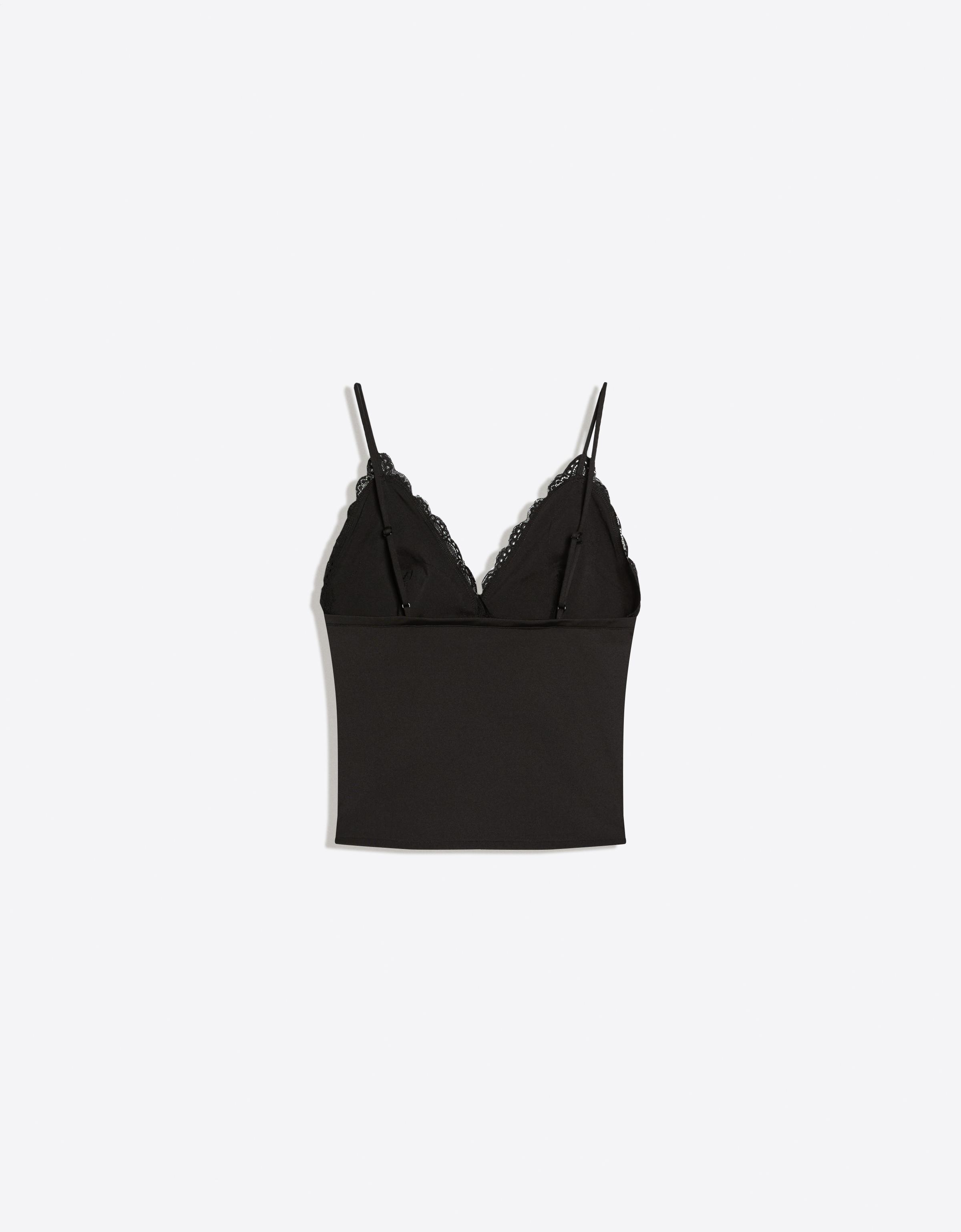 Lace trim camisole top