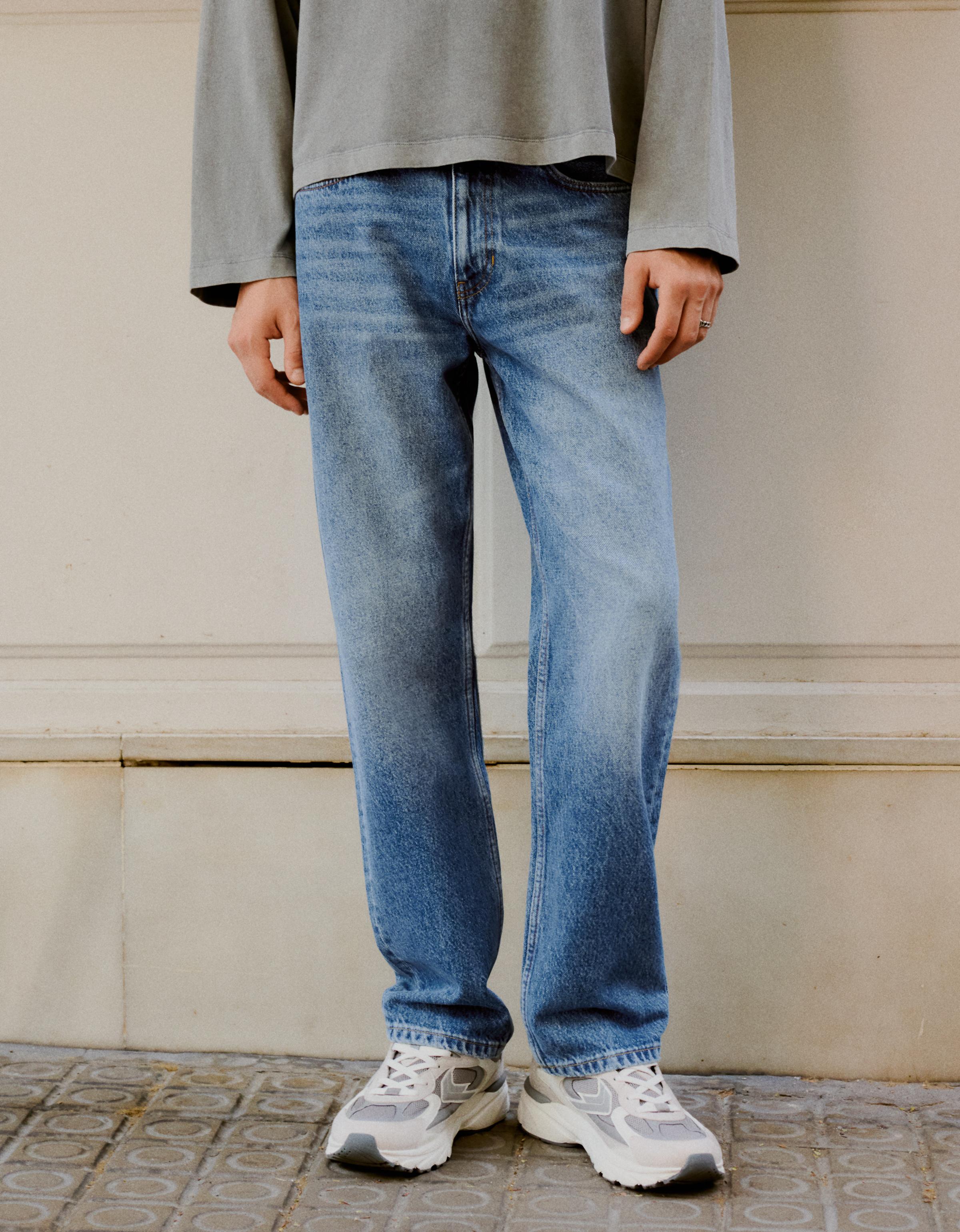 Straight-leg jeans — Blue