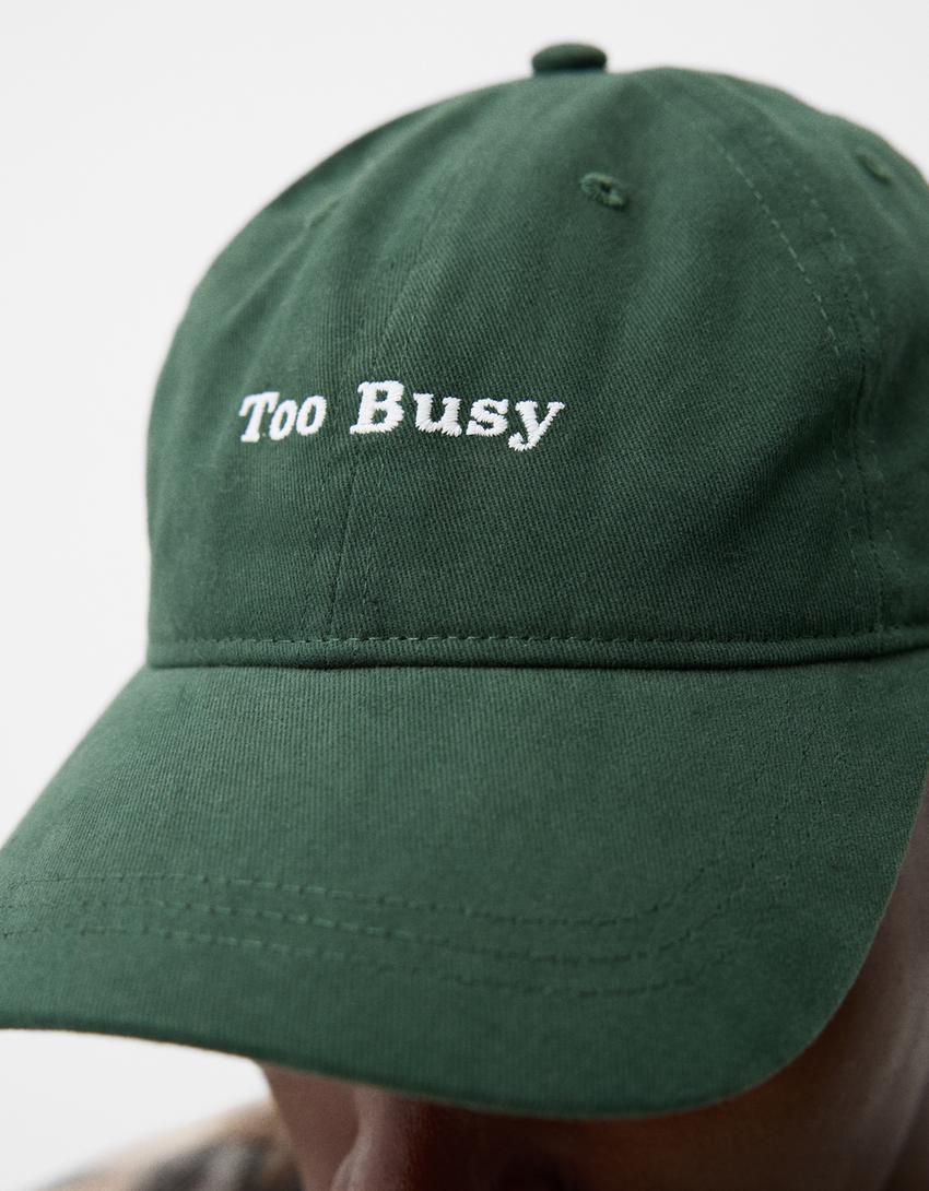 Casquette brodée-Vert