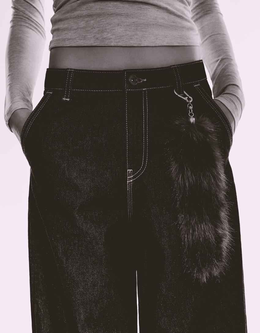 Skater-fit baggy jeans-Dark grey