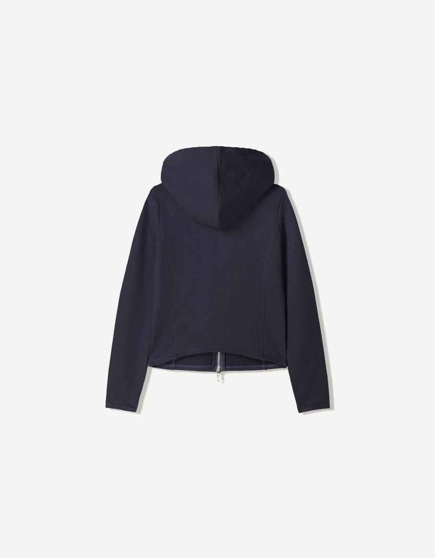Zip-up hoodie-Navy-4