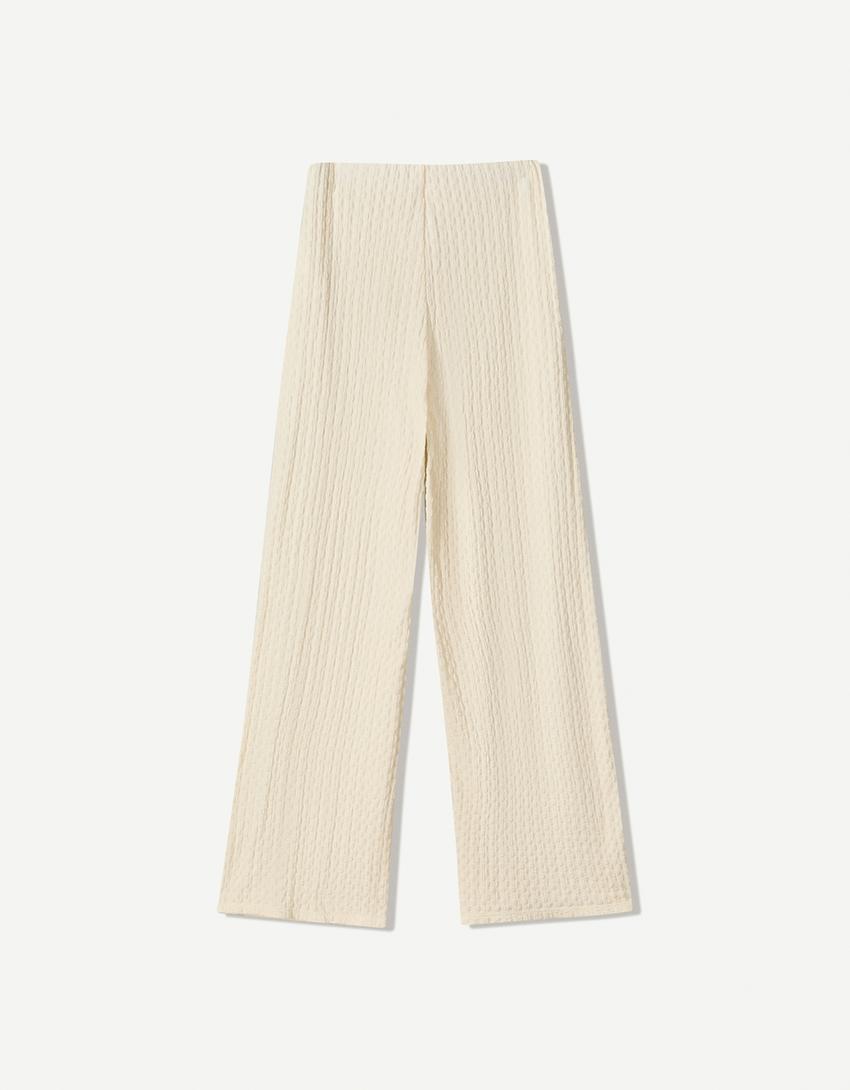 Pantalón wide leg-Crudo-5