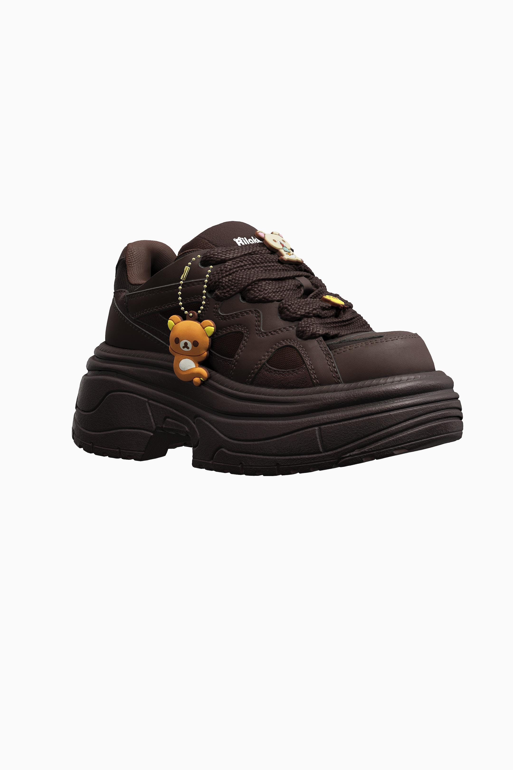 Rilakkuma platform trainers-Brown-5