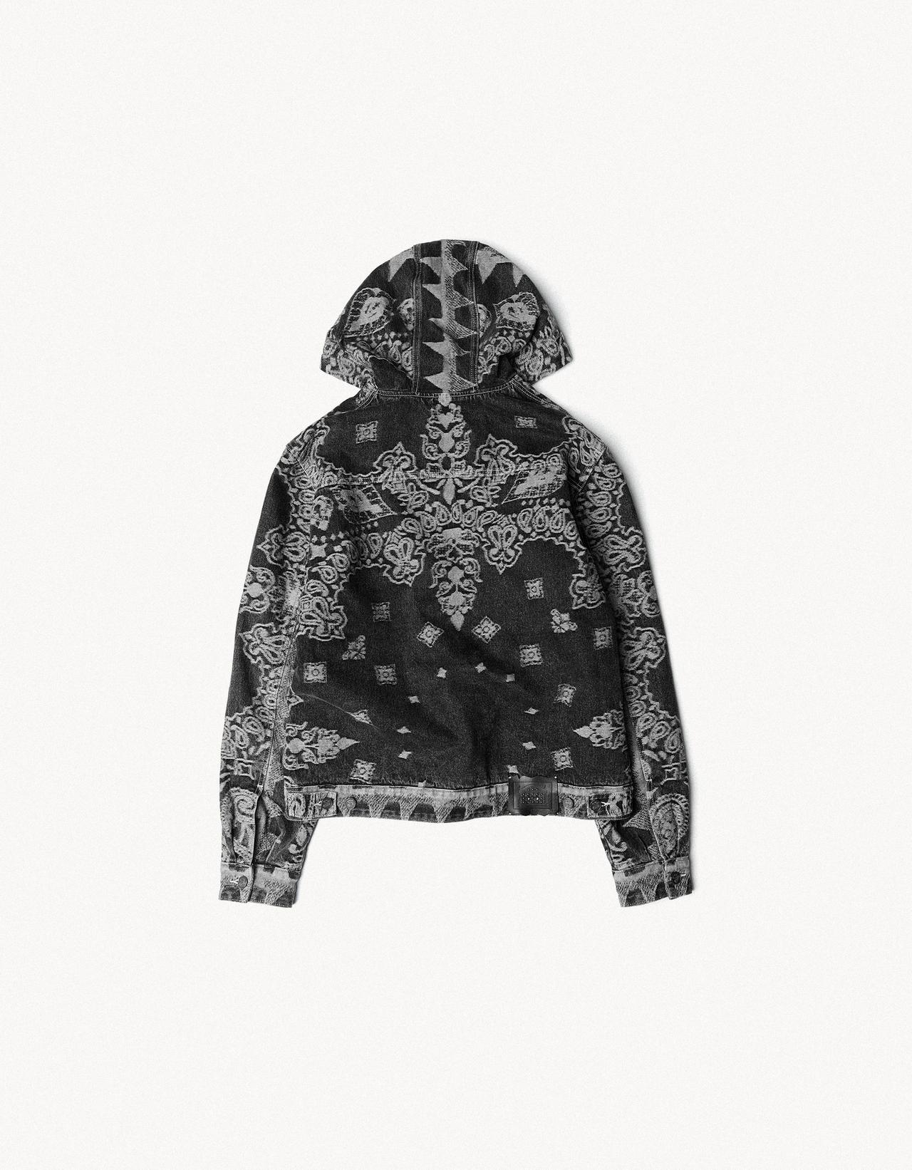 Print jacket with hood ARIES X Bershka — Black