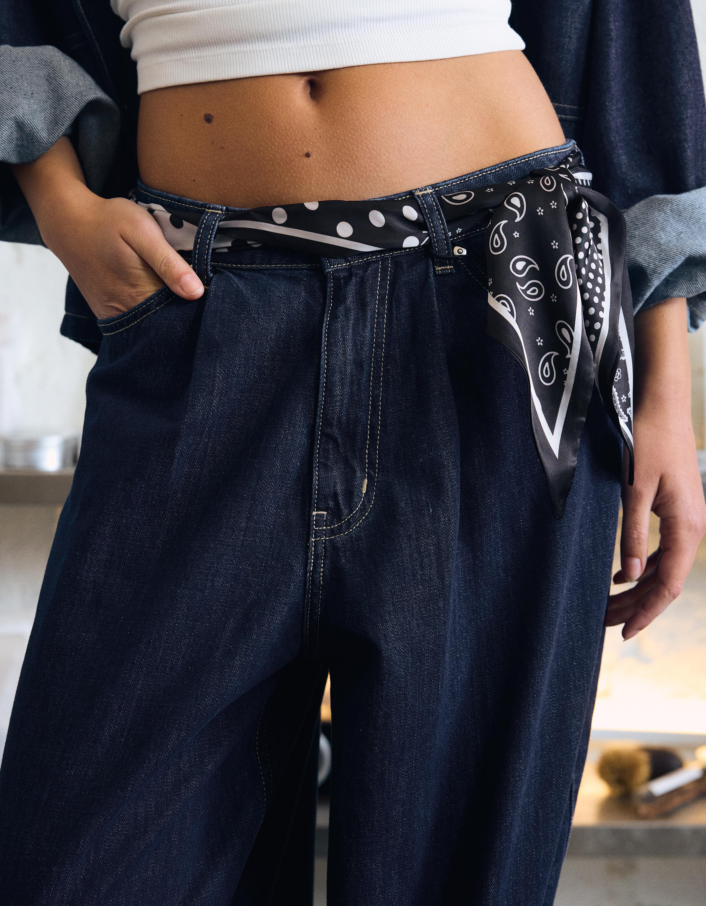 Crop barrel fit jean - Görsel 27