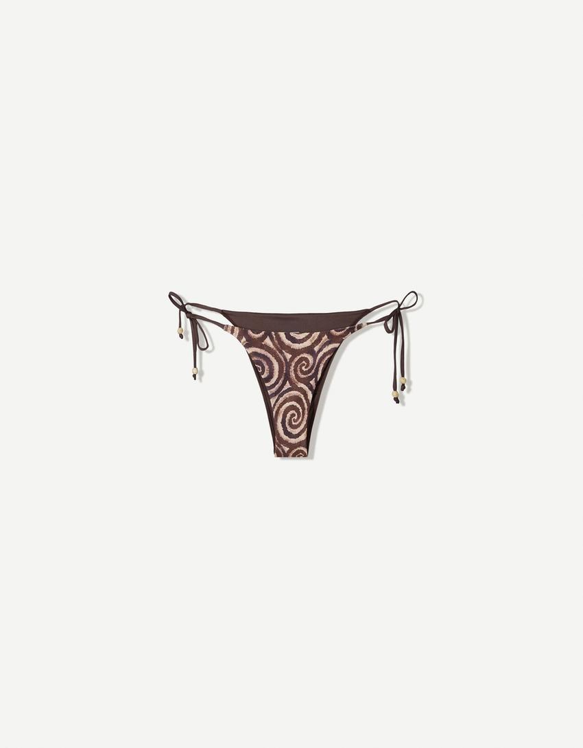 Braguita bikini print espiral-Morado-3