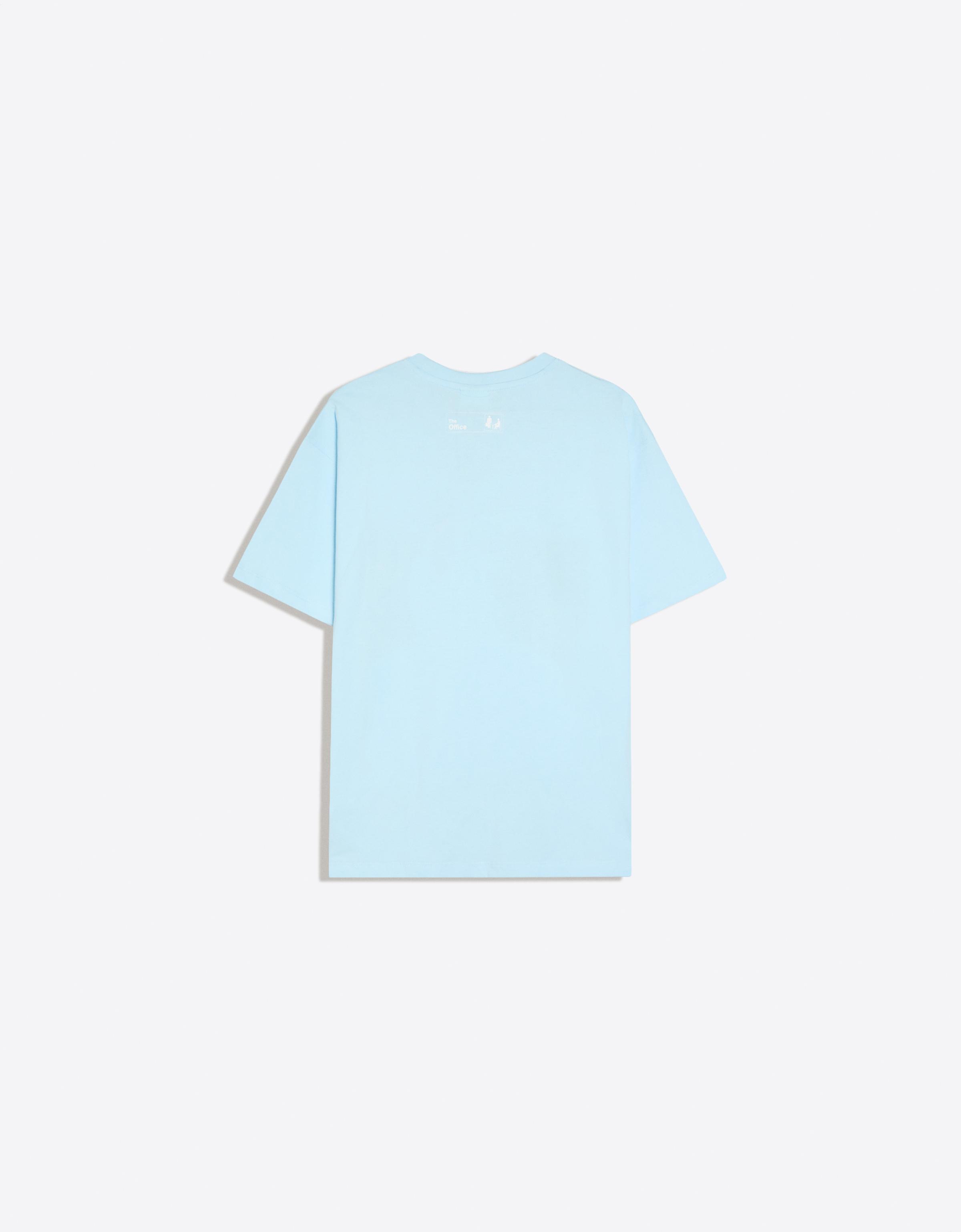 THE OFFICE print short sleeve T-shirt — Light blue