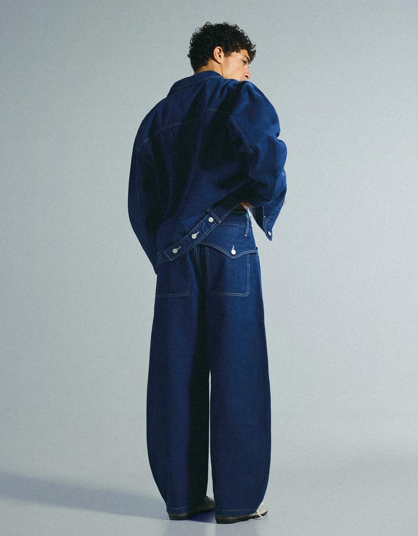 Jeans baggy fit-Marino