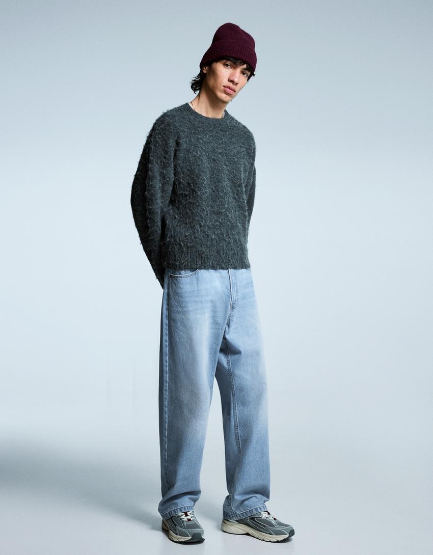 Jeans baggy-Azul lavado