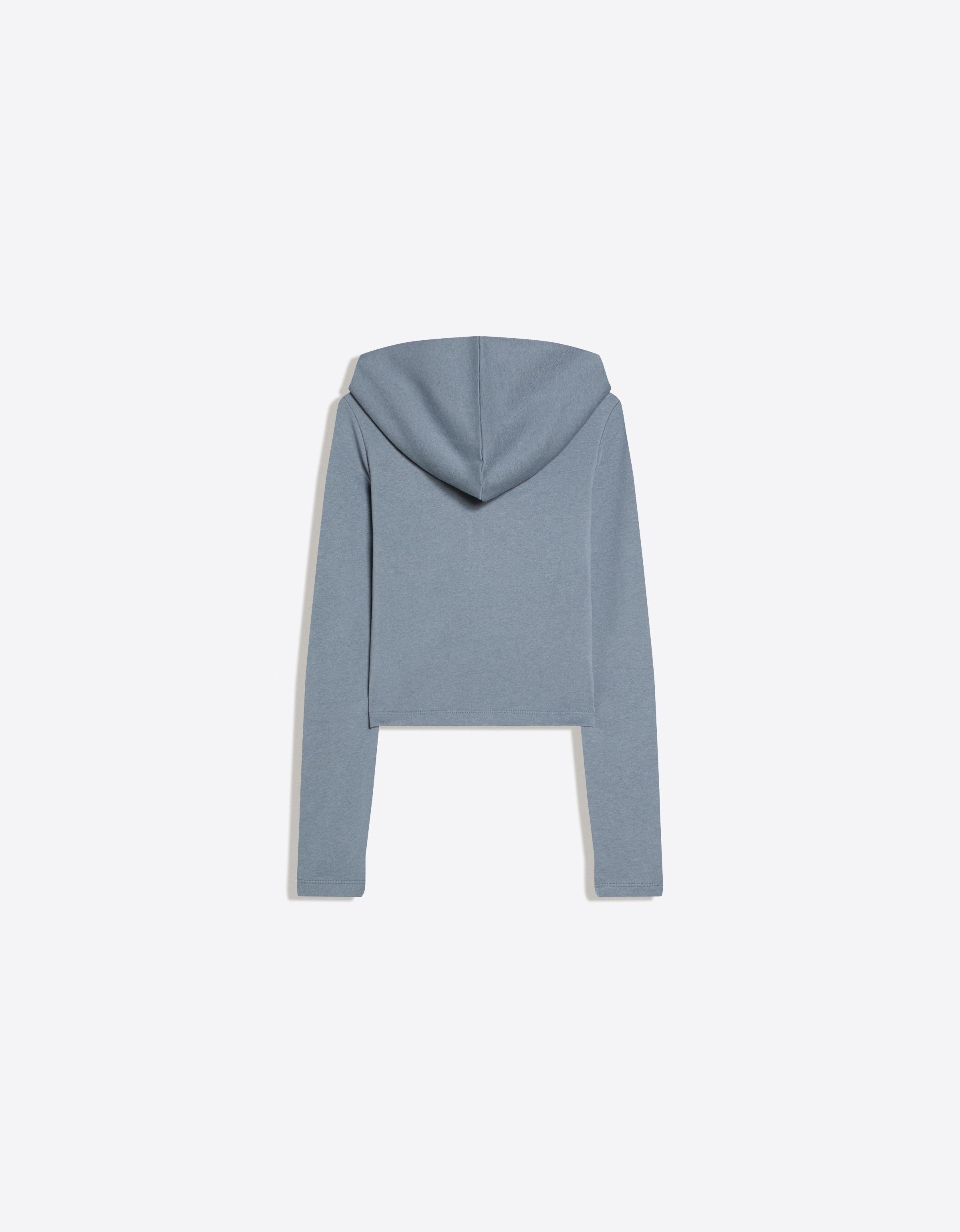 Draped hooded jacket