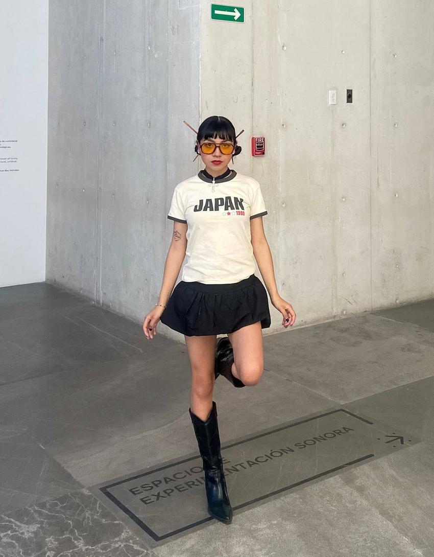 T-shirt manches courtes imprimé-Écru-3