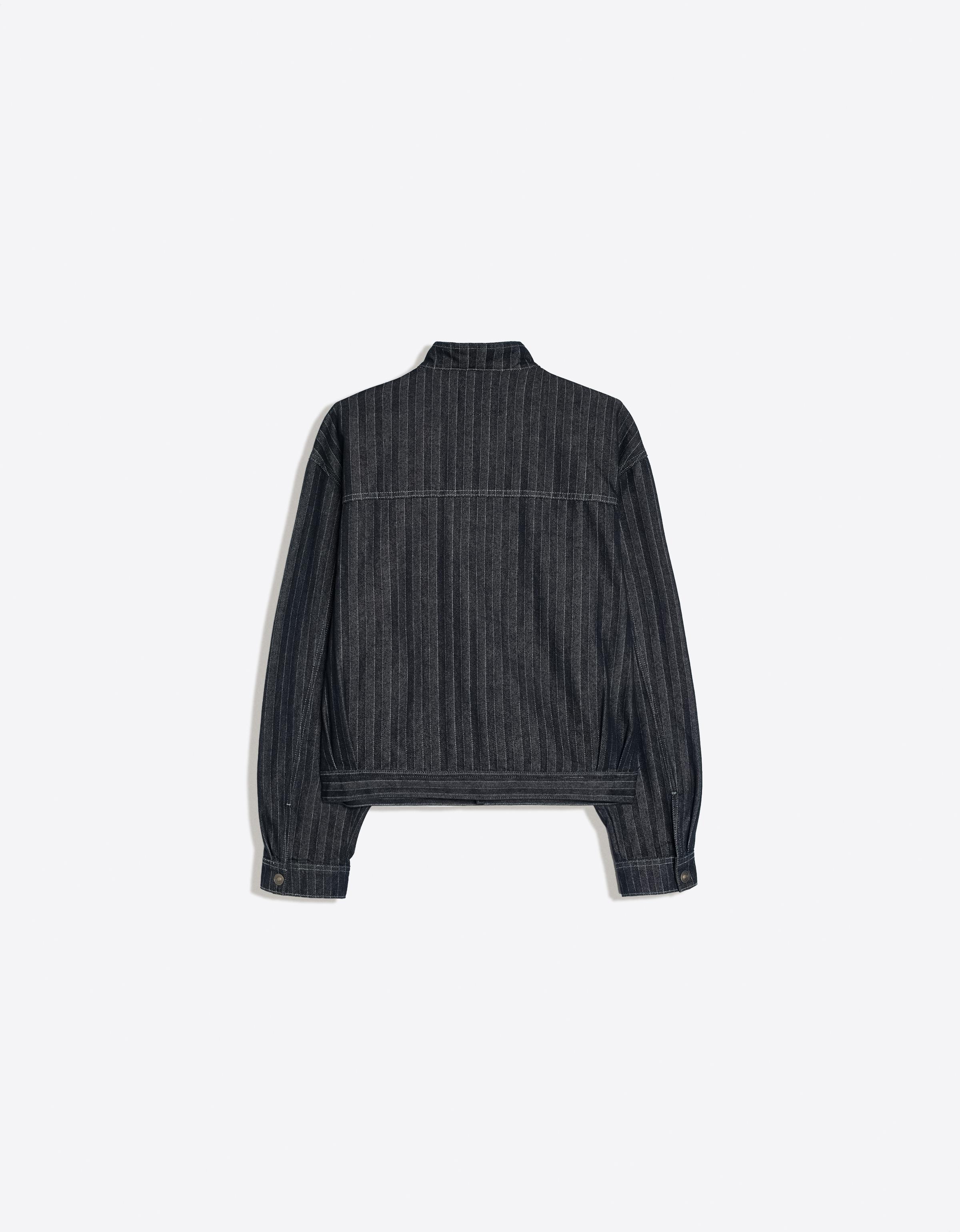 Textured clasp jacket — Navy
