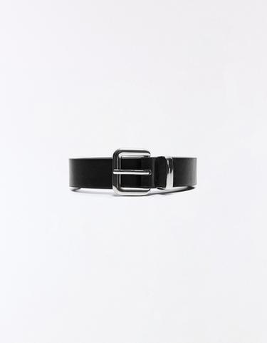 Square buckle belt — Black 4