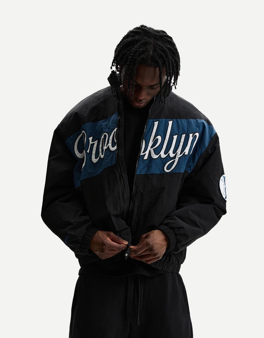 Cazadora acolchada print Cazadoras y abrigos Hombre Bershka