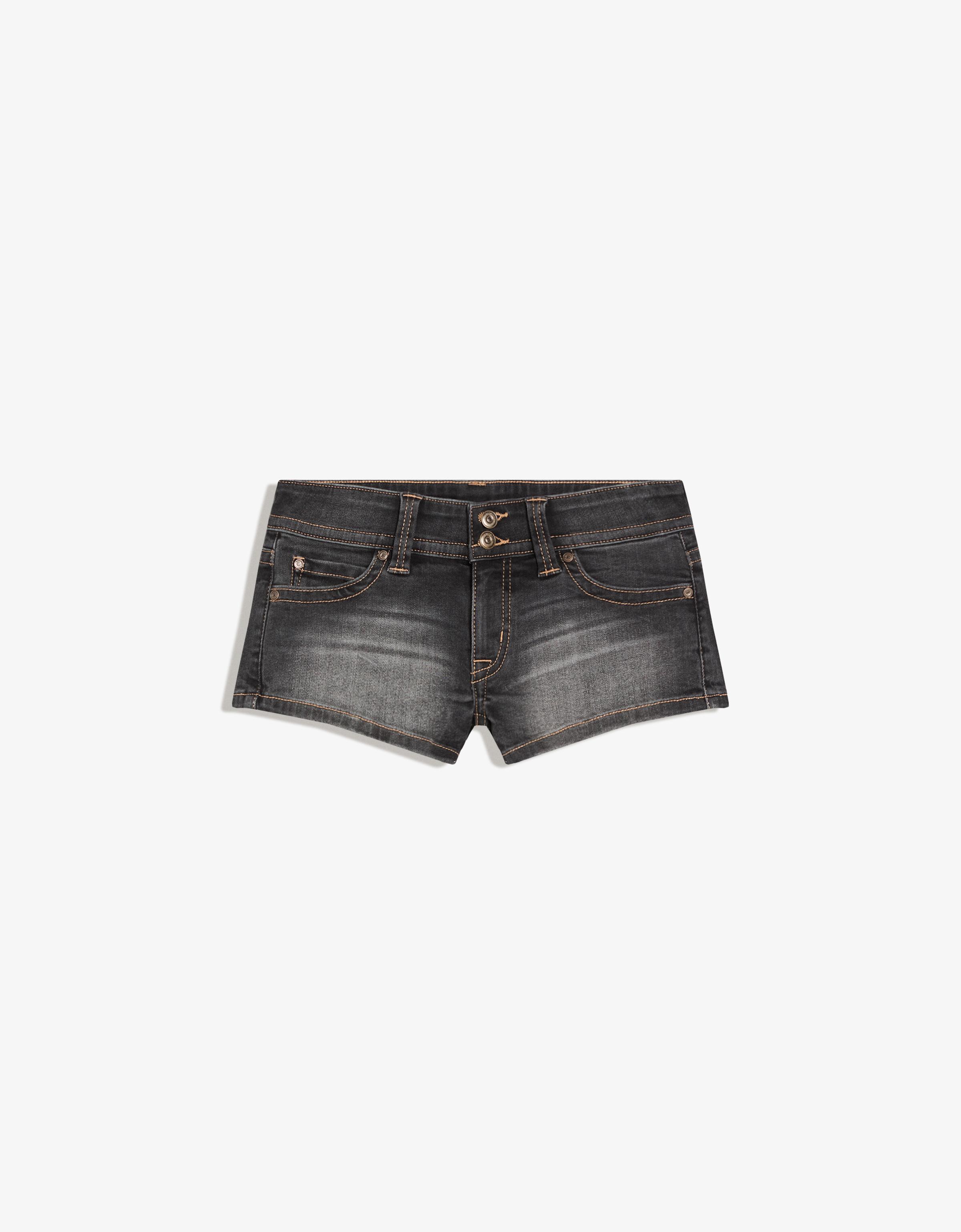 Denim mini shorts