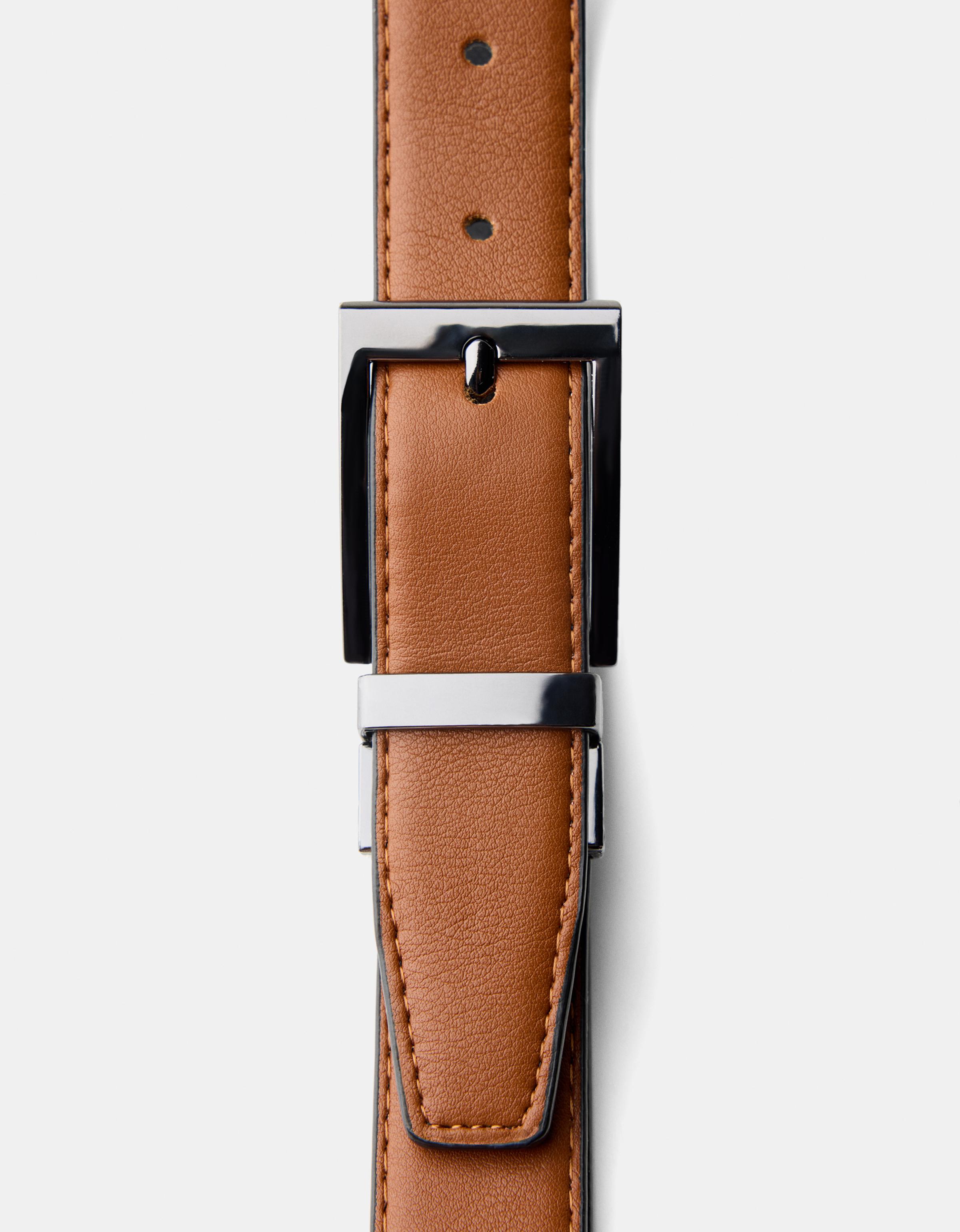 Thin reversible belt - Accessories - Men | Bershka Thin reversible belt - Accessories - Men | Bershka