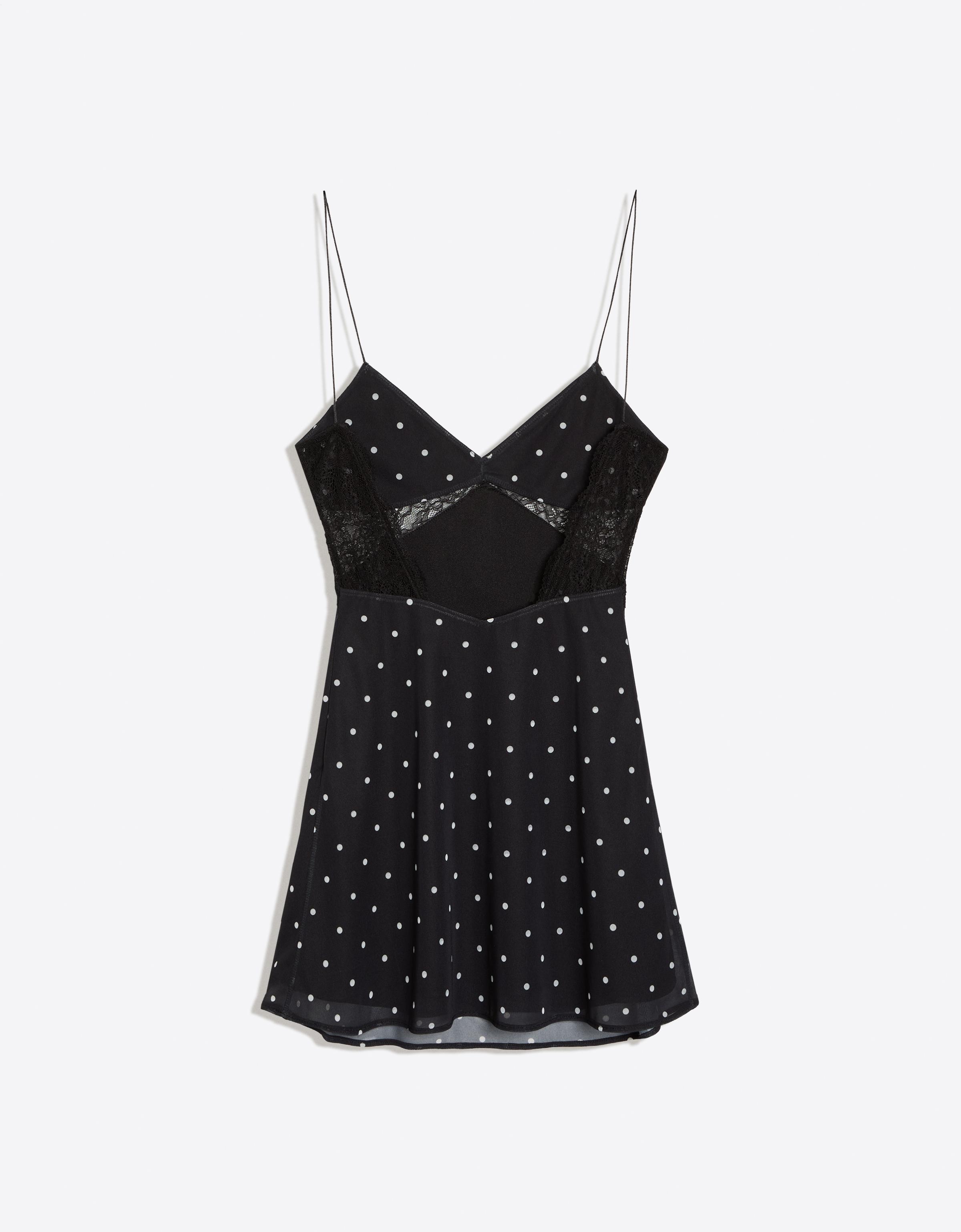 Mini tulle strappy dress — Black