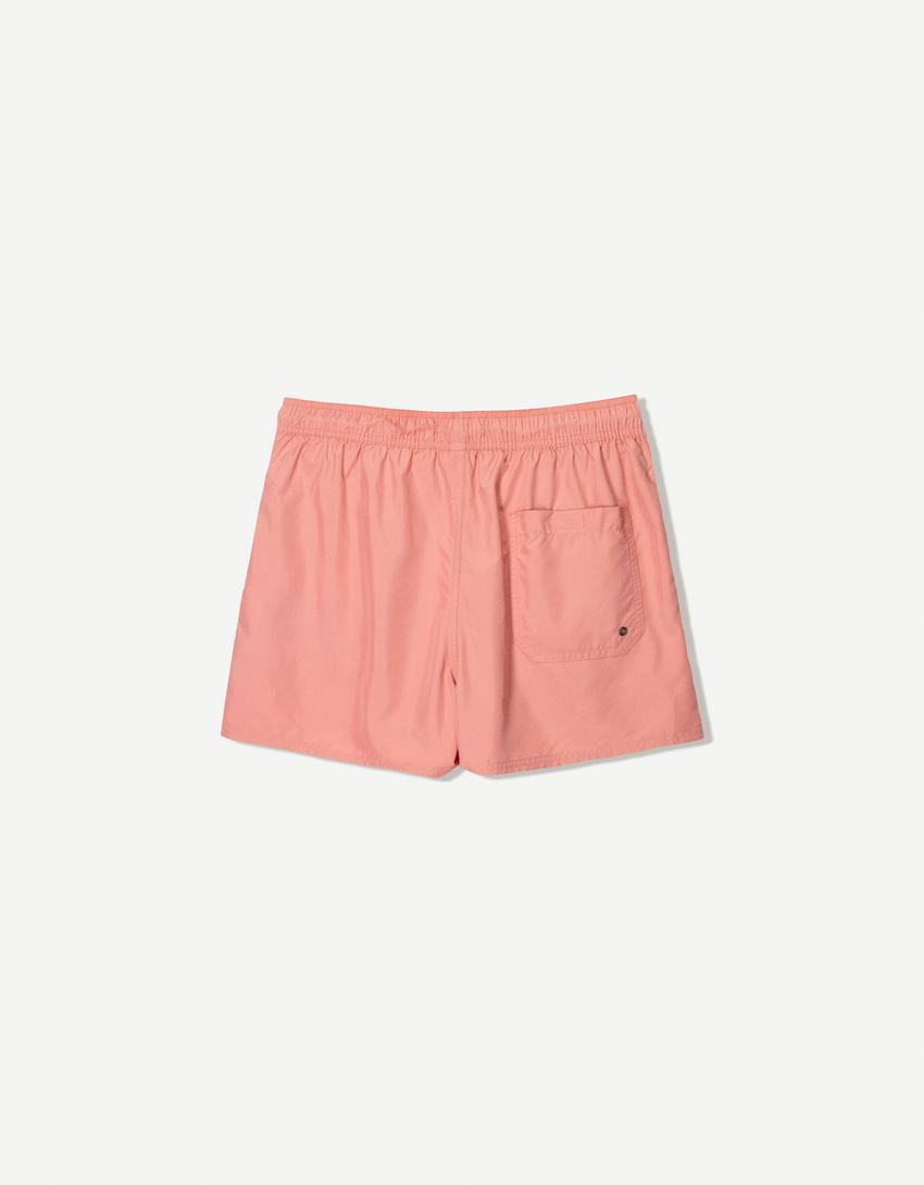 Plain swimming trunks-Salmon