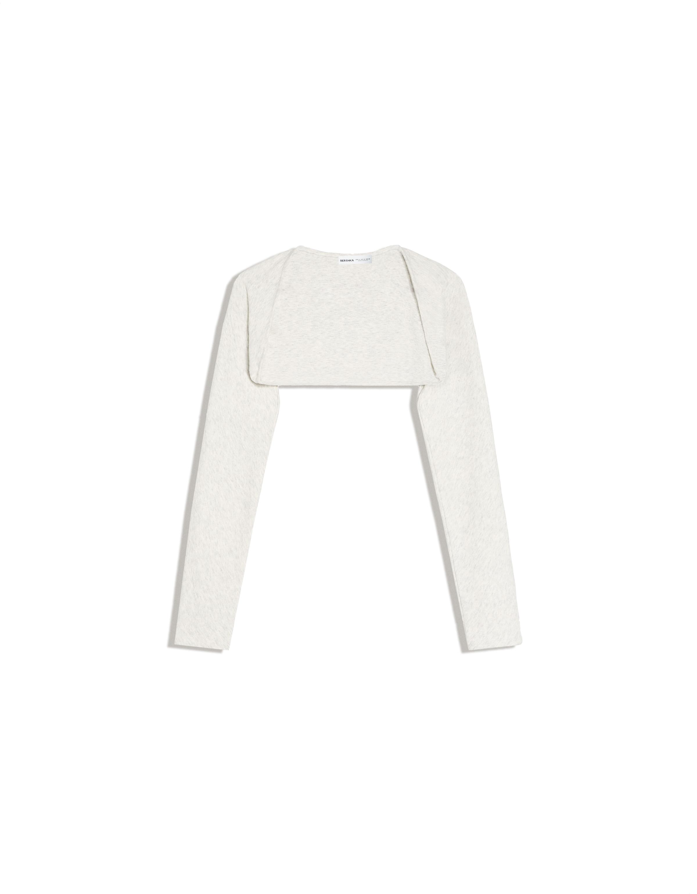 Long-sleeved bolero jumper jacket — Grey