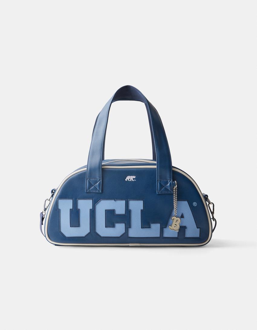 Large UCLA shoulder bowling bag-Dark blue-4