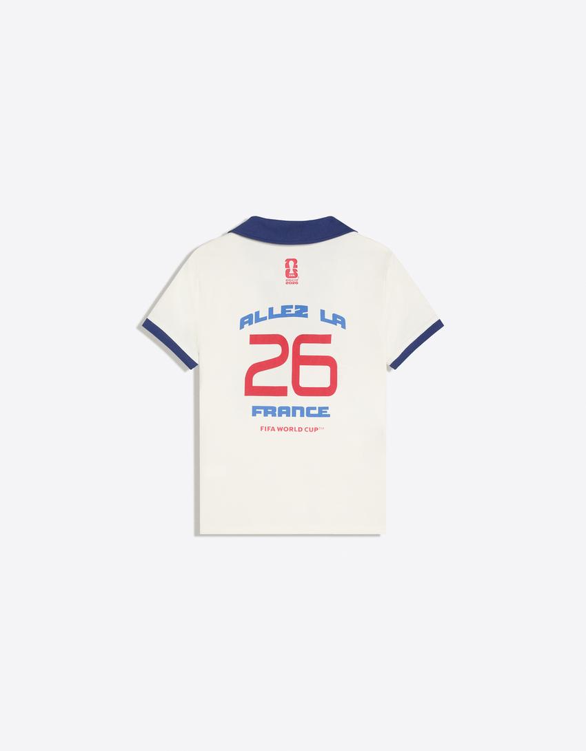 Polo ajusté France FIFA WORLD CUP™-Blanc cassé