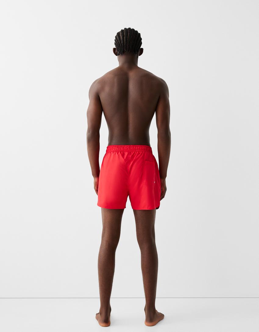 Short swimming trunks-Red-2