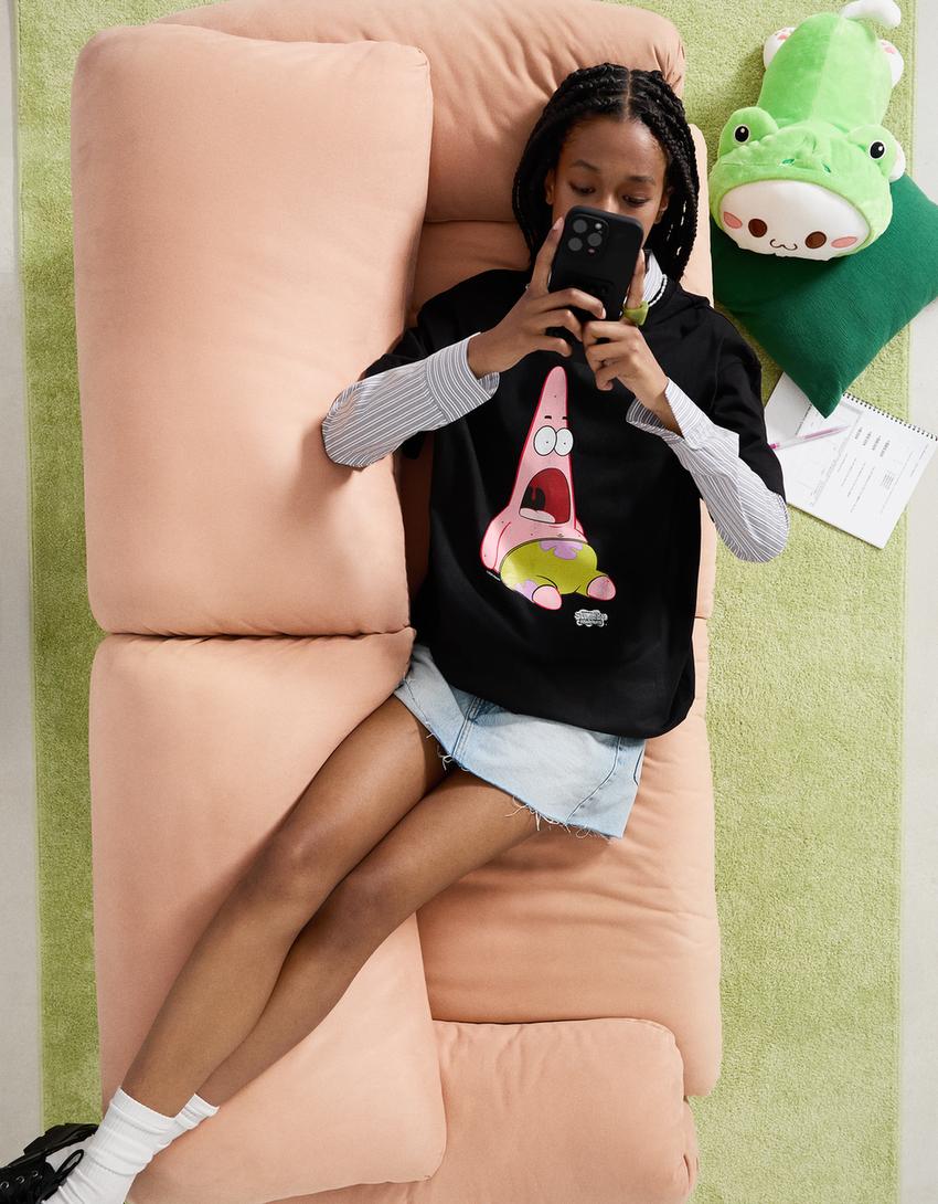SpongeBob T-shirt met korte mouw-Zwart-0