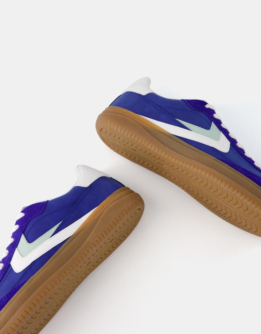 Sneakers rétro-Bleu
