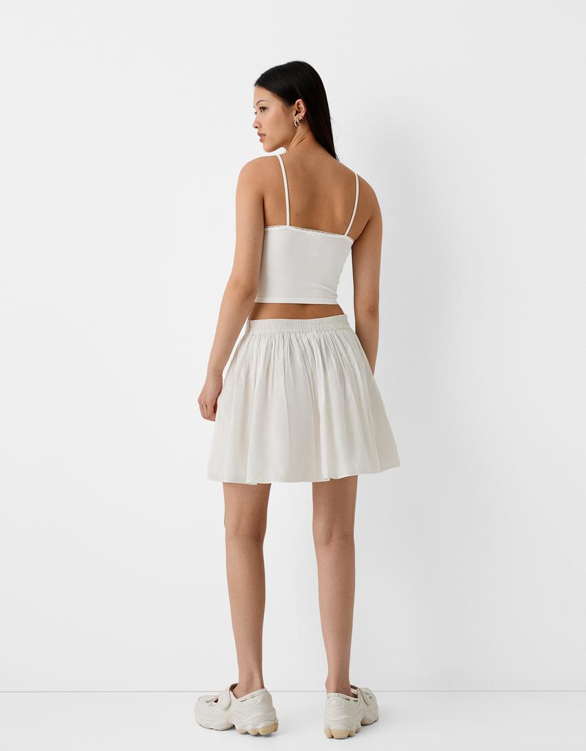 توب هالتر بدون خياطة-أبيض مطفي-1