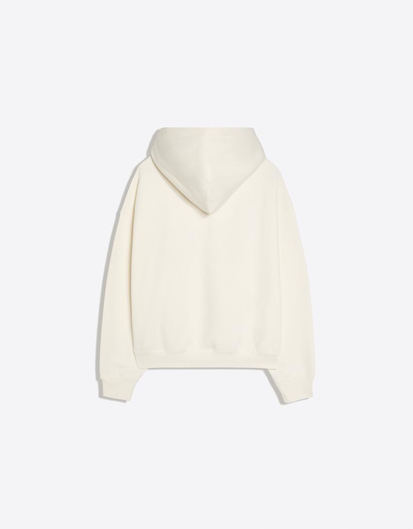 Hoodie mit Kapuze-Weiss
