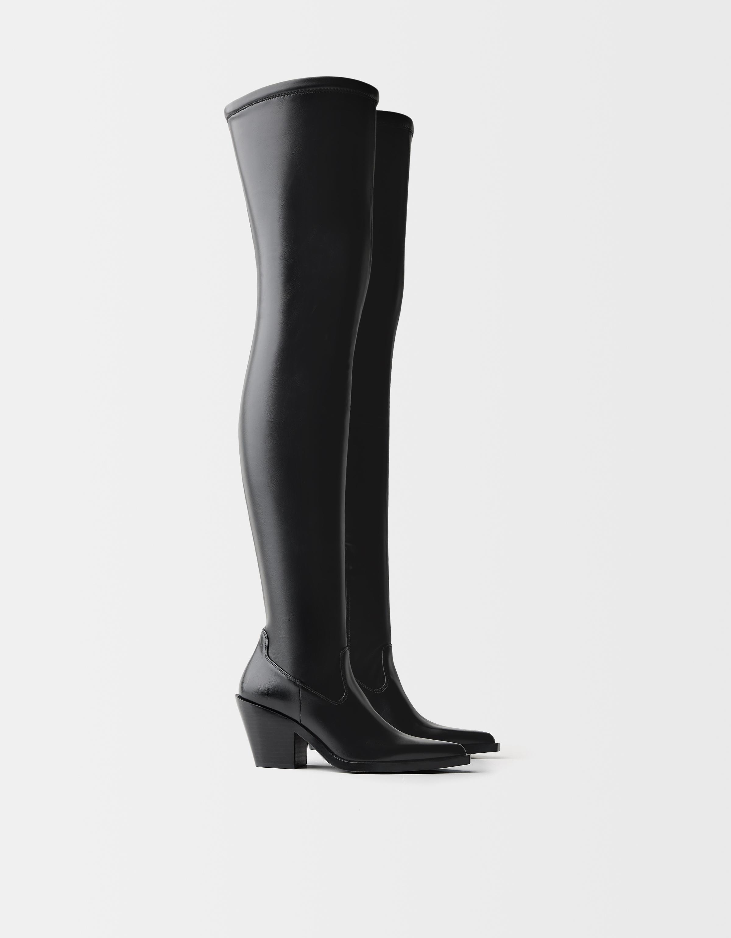 Bershka long boots best sale