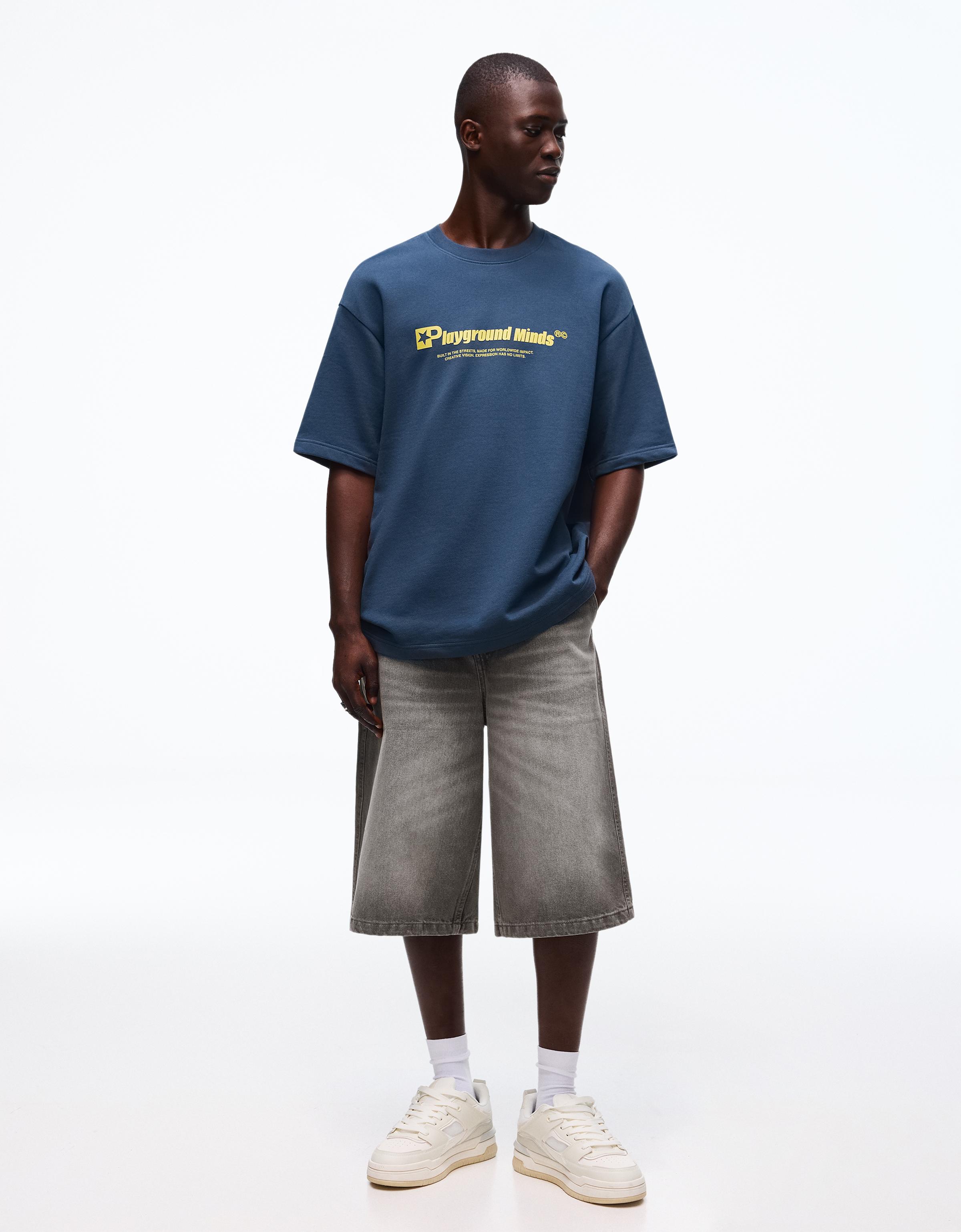 Skater denim bermuda - Görsel 62