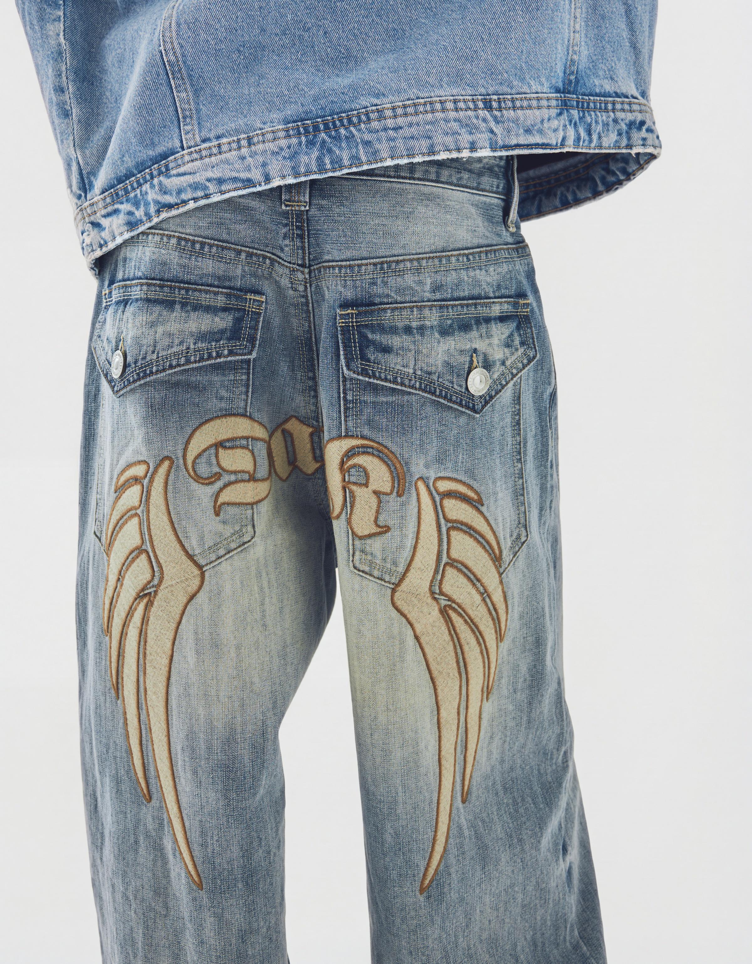 İşlemeli super baggy fit jean - Görsel 24