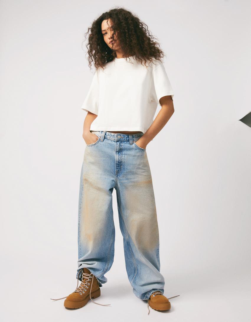 Bottines type randonnée tirants-Sable-1