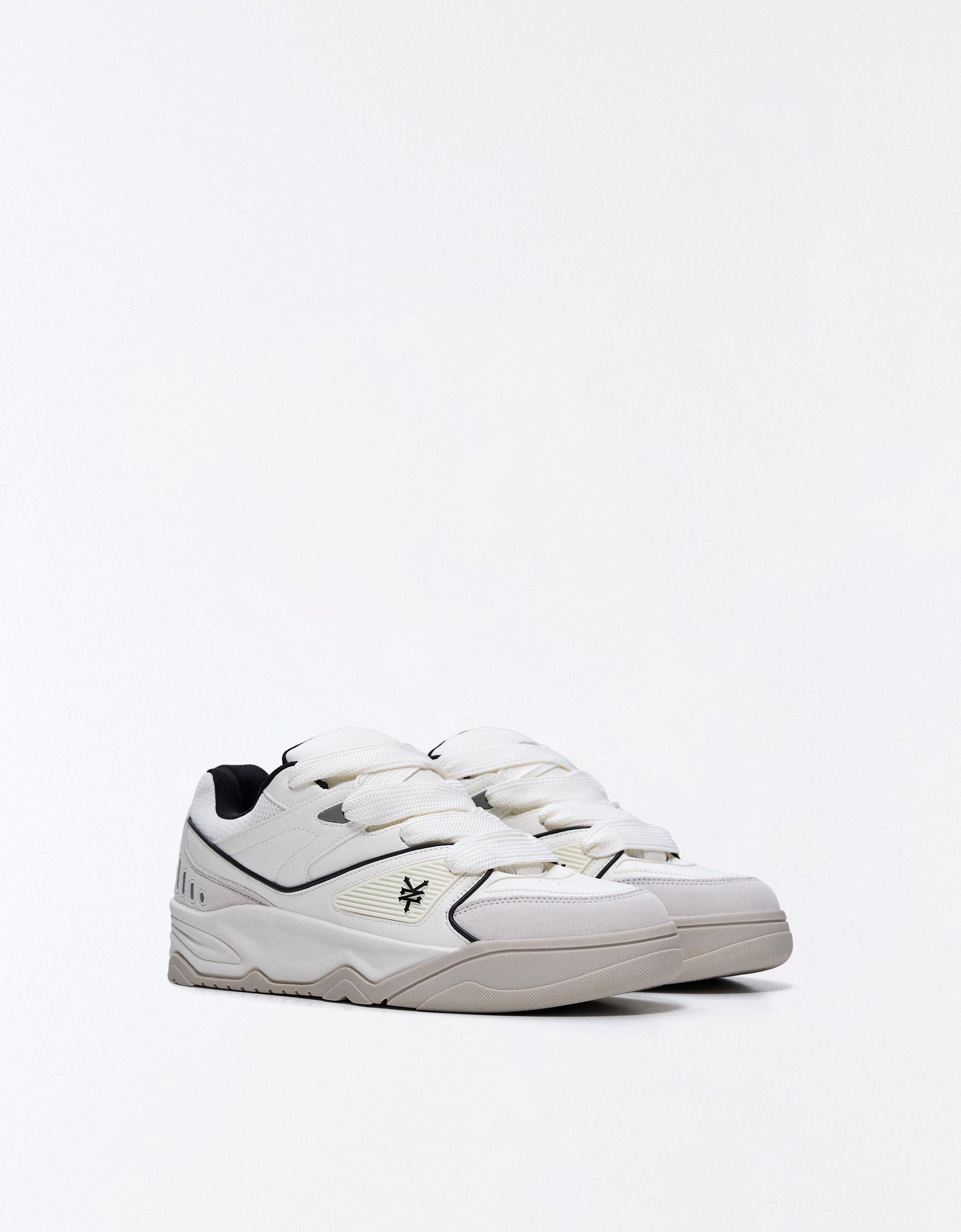 ZOO YORK SKATE TRAINERS — WHITE