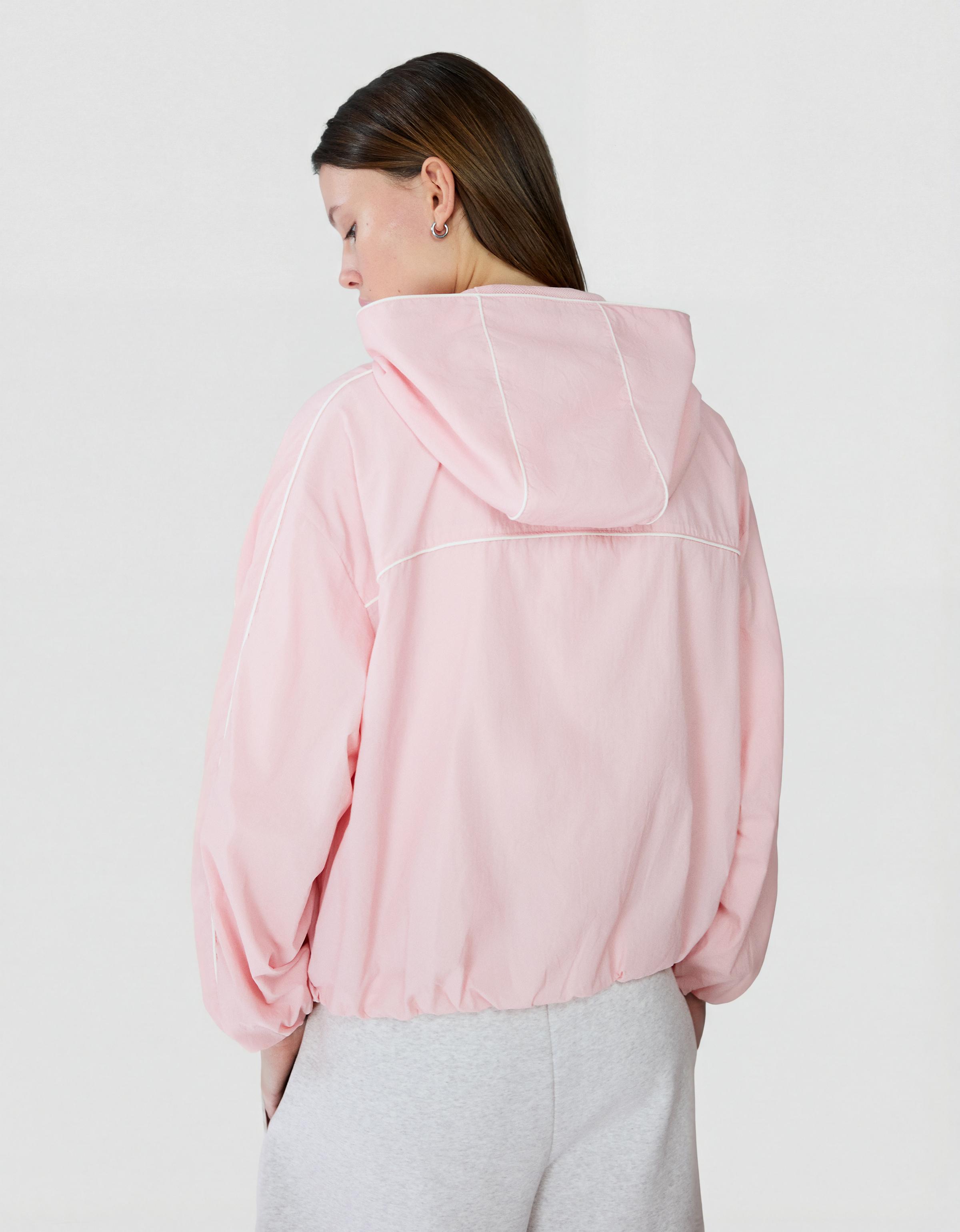 Technical hooded jacket — Pink