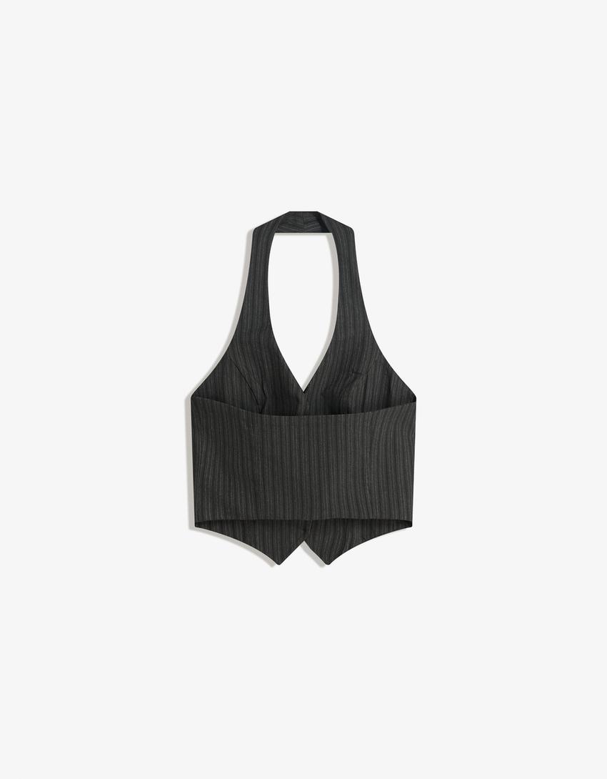 Bengaline waistcoat-Grey-4