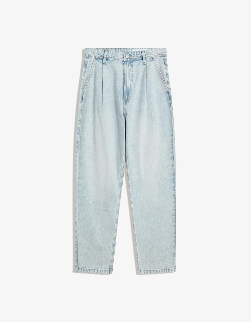 Jeans loose fit-Bleu clair-4
