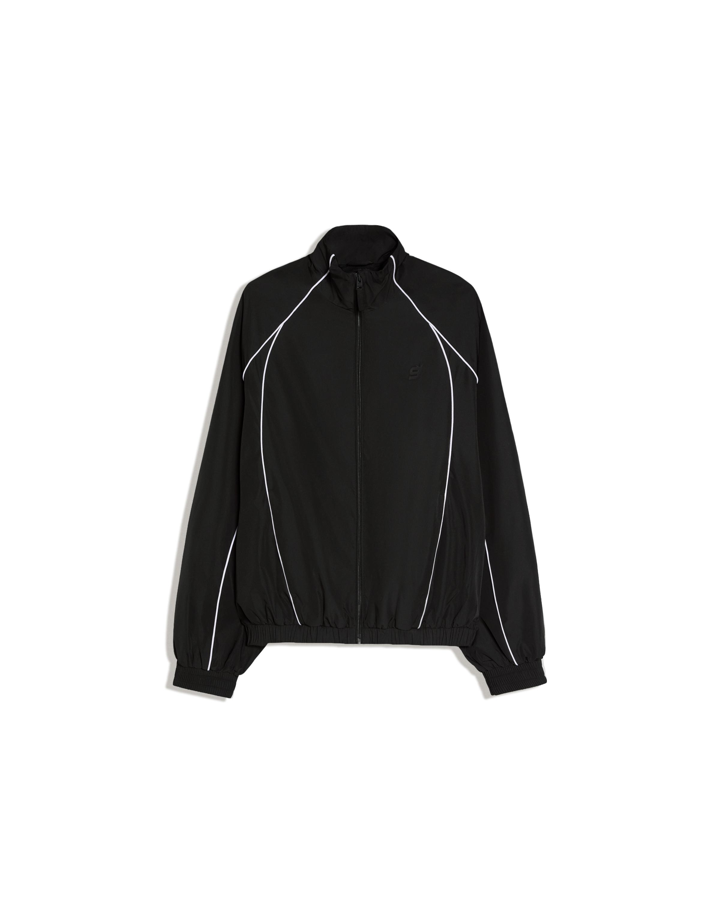 Contrast technical jacket — Black