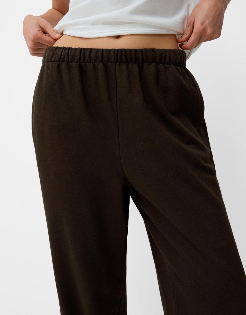 بنطلون رياضي بلش-بني-3