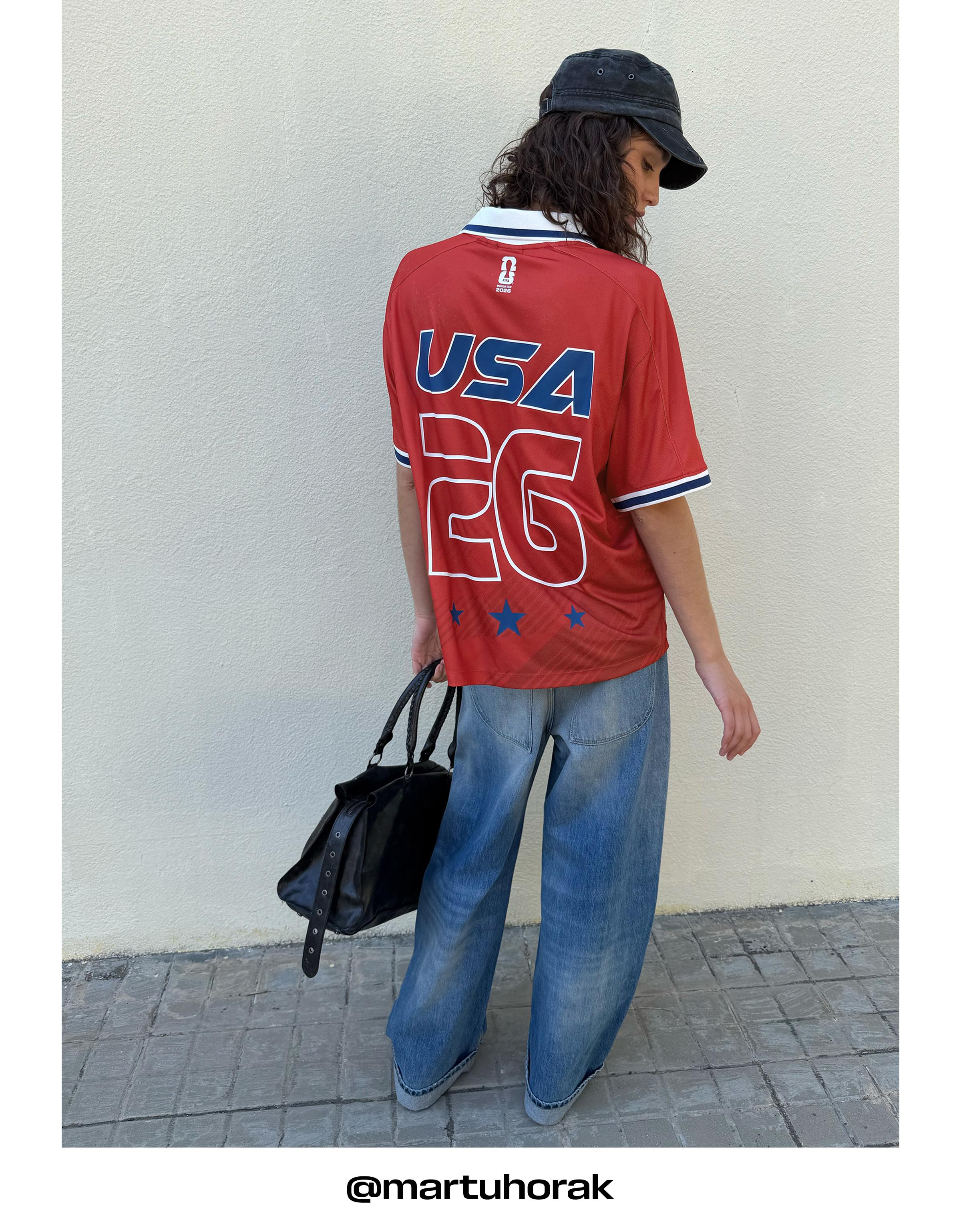 USA FIFA WORLD CUP™ short sleeve polo shirt — Red